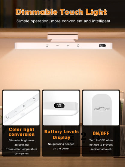 GlowEase Touch: Portable Nightstand Illuminator